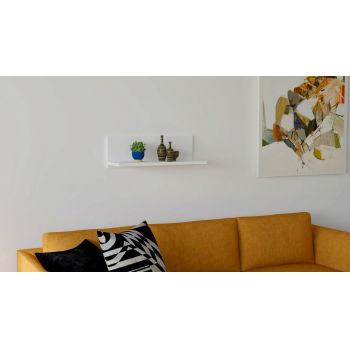 Raft de perete, Puqa Design, Fane, 60x19.6x21.6 cm, PAL, Alb ieftina