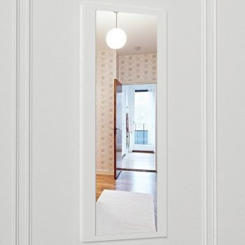 Oglinda decorativa, Tera Home, Eres, 44.8x105x1.8 cm, PAL, Alb