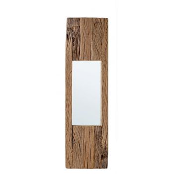 Oglinda decorativa Rafter, Bizzotto, 25 x 90 cm, lemn reciclat ieftina