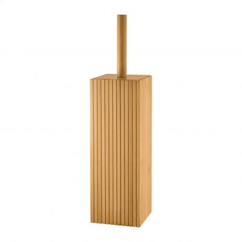 Perie de toaleta cu suport Bamboo, Jotta, 10 x 10 x 37 cm, bambus, maro