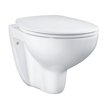 Set vas WC Grohe Bau Ceramic suspendat Rimless cu capac soft-close - 39351000 ieftin