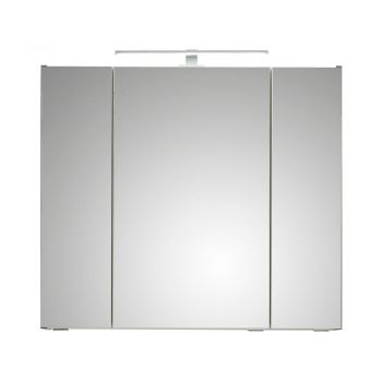 Dulap de baie suspendat gri cu oglindă 80x70 cm Set 357 - Pelipal ieftin