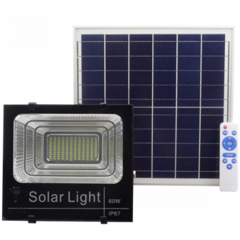 Kit Proiector 60W LED SMD JNI cu Panou Solar Si Telecomanda la reducere