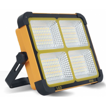 Proiector Solar Portabil 200W cu 288 LED NEGRU-PORTOCALIU la reducere