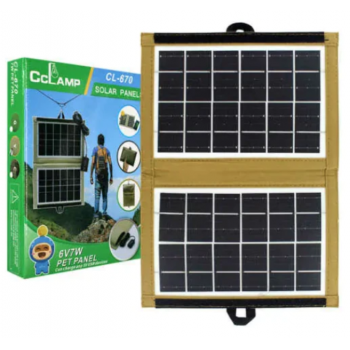 Panou solar Portabil CCLAMP CL-670, Incarcare USB, 7.2W, pliabil