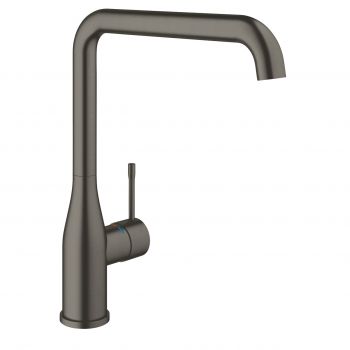 Baterie bucatarie Grohe Essence pipa L brushed hard graphite la reducere