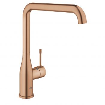 Baterie bucatarie Grohe Essence pipa L brushed warm sunset
