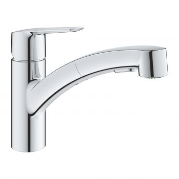 Baterie bucatarie Grohe Start cu dus extractibil dual spray crom la reducere