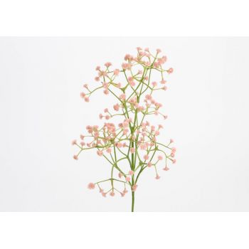 Fir de floare artificiala din Plastic Roz Gypsophila H64cm