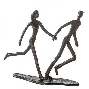 Figurina din Metal Negru L18xH17cm Running
