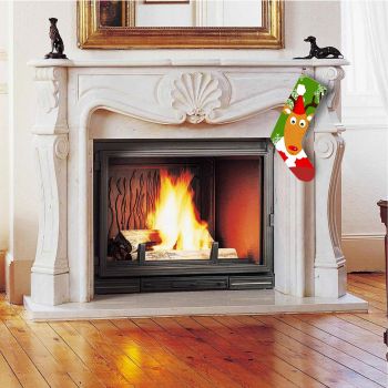 Soseta decorativa Christmas, Crp007, 35x18 cm, Bumbac, Multicolor ieftina