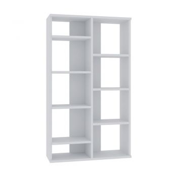 Bibliotecă albă 72x124 cm Keota – Kalune Design
