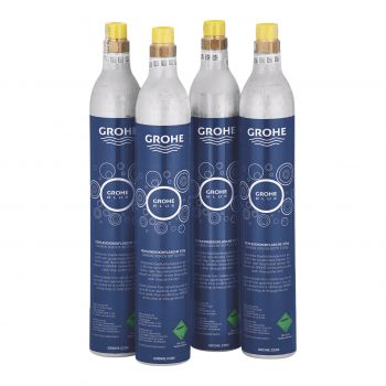 Set butelii CO2 Grohe Blue Starter Kit 425g 4 bucati la reducere