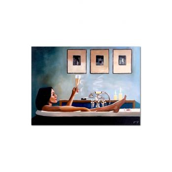 reproducere pe pânză Jack Vettriano, Kobieta w wannie