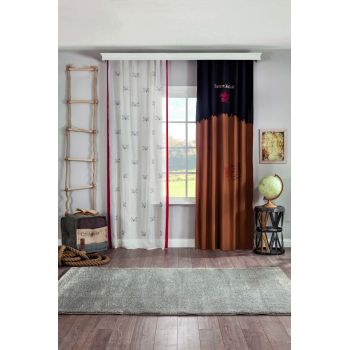 Perdea, Pirate Curtain (140x260 Cm), Çilek, Poliester
