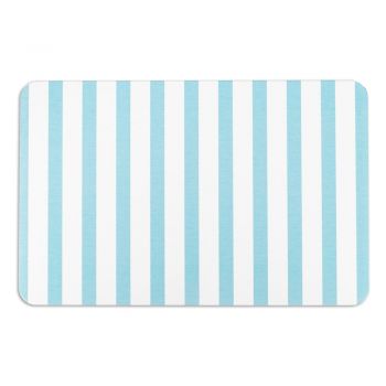Covoraș de baie alb/albastru deschis 39x60 cm Stripe – Artsy Doormats ieftin