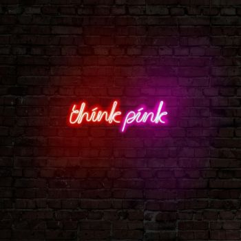 Aplica de Perete Neon Think Pink