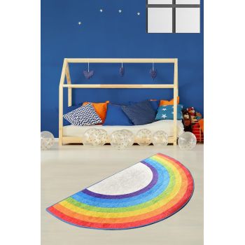 Covor de Copii Curcubeu, Multicolor, 85x160 cm