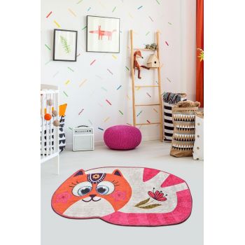 Covor de Copii Grande Pisica, Multicolor, 100x160 cm