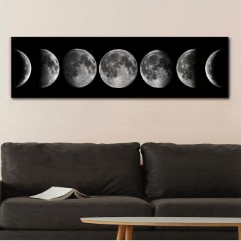 Tablou Canvas Eclipse Lunar, Multicolor, 120x50 cm