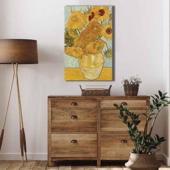 Tablou CanvasFloarea Soarelui, Multicolor, 70 x 45 cm