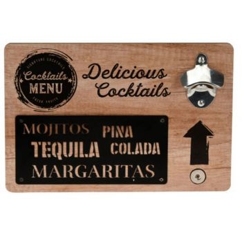 Desfacator Delicious Cocktails, 30x20x4 cm, MDF