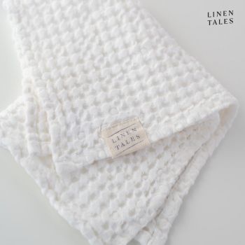 Prosop alb 100x140 cm Honeycomb – Linen Tales