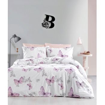 Lenjerie de pat pentru o persoana (DE), Butterfly, Life Style, Bumbac Ranforce