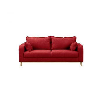 Canapea roșie 193 cm Beata – Ropez la reducere