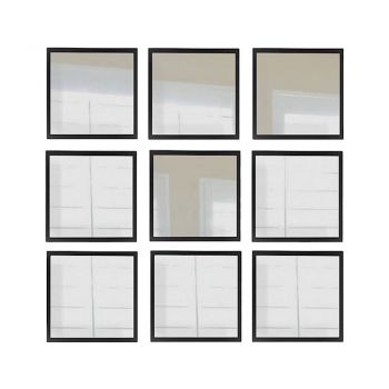 Oglinzi de perete 9 buc. 24x24 cm – Wallity