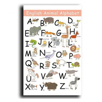 Tablou pentru copii 45x70 cm Alphabet – Wallity