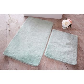 Set covorase de baie 2 piese, Chilai Home by Alessia, Colors of, Acril, Verde menta