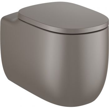 Vas wc Roca Beyond Rimless back-to-wall 395x580mm cafea