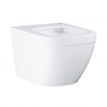 Vas wc suspendat Grohe Euro Ceramic Rimless Compact 37.4x49cm PureGuard Triple Vortex alb