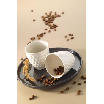 Cană de cafea, Crem, 25x9x16 cm