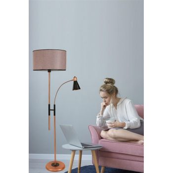 Lampa de podea Forza Floor Lamp, Roz, 30x165x30 cm