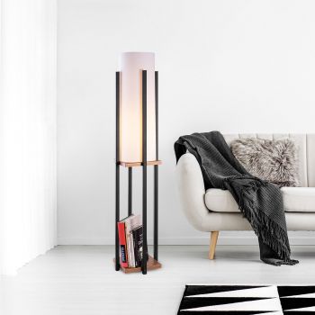 Lampa de podea Square-low Floor Lamp 7127, Negru, 25x130x25 cm