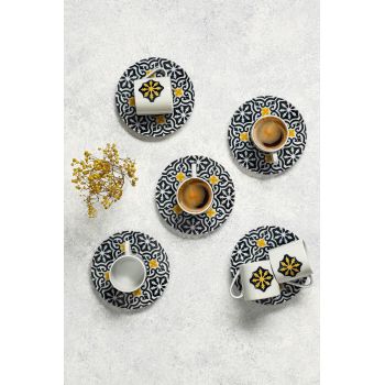 Set cești de cafea Malhun, Multicolor, 21x8x31 cm