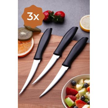 Set de cuțite Knife Set Magic, Negru, 9x1.3x25.5 cm