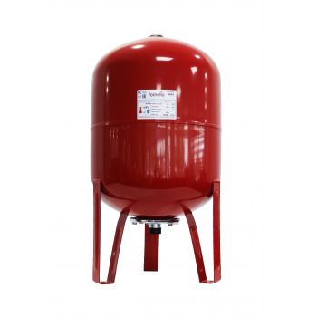 Vas expansiune termic Fornello 50 litri, vertical, cu picioare, culoare rosu, presiune maxima 10 bar, membrana EPDM