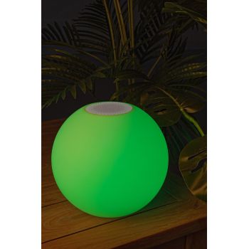 Lampa LED de gradina Sphere, Bizzotto, Ø25 cm, Bluetooth, 7 culori, cu telecomanda ieftin