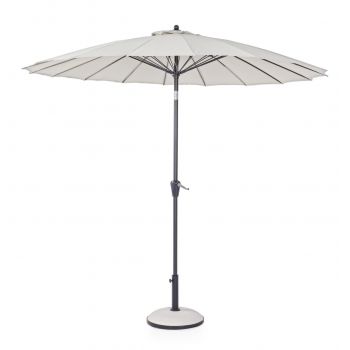 Umbrela pentru gradina / terasa, Atlanta, Bizzotto, Ø 270 cm, stalp Ø 38 mm, aluminiu, natural