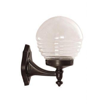 Lampă de perete de exterior BAP12 Outdoor Wall Lamp, Negru, 25x30x20 cm