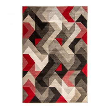 Covor Flair Rugs Aurora Grey Red, 160x230 cm, roșu-gri ieftin