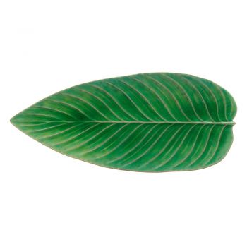 Tavă pentru servire din gresie ceramică Costa Nova Riviera, 40 x 17 cm, verde ieftin