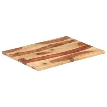 vidaXL Blat de masă, 60 x 90 cm, lemn masiv sheesham, 25-27 mm