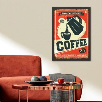Tablou decorativ, Coffee 1960 (35 x 45), MDF , Polistiren, Multicolor