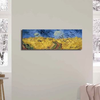 Tablou decorativ, FAMOUSART-05, Canvas, 30 x 90 cm, Multicolor