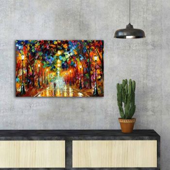Tablou decorativ, FAMOUSART-073, Canvas, Dimensiune: 45 x 70 cm, Multicolor