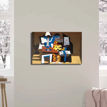 Tablou decorativ, FAMOUSART-10, Canvas, Dimensiune: 45 x 70 cm, Multicolor